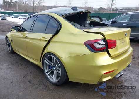 2016 BMW M3 z USA, uszkodzony, nr VIN WBS8M9C54G5D30672